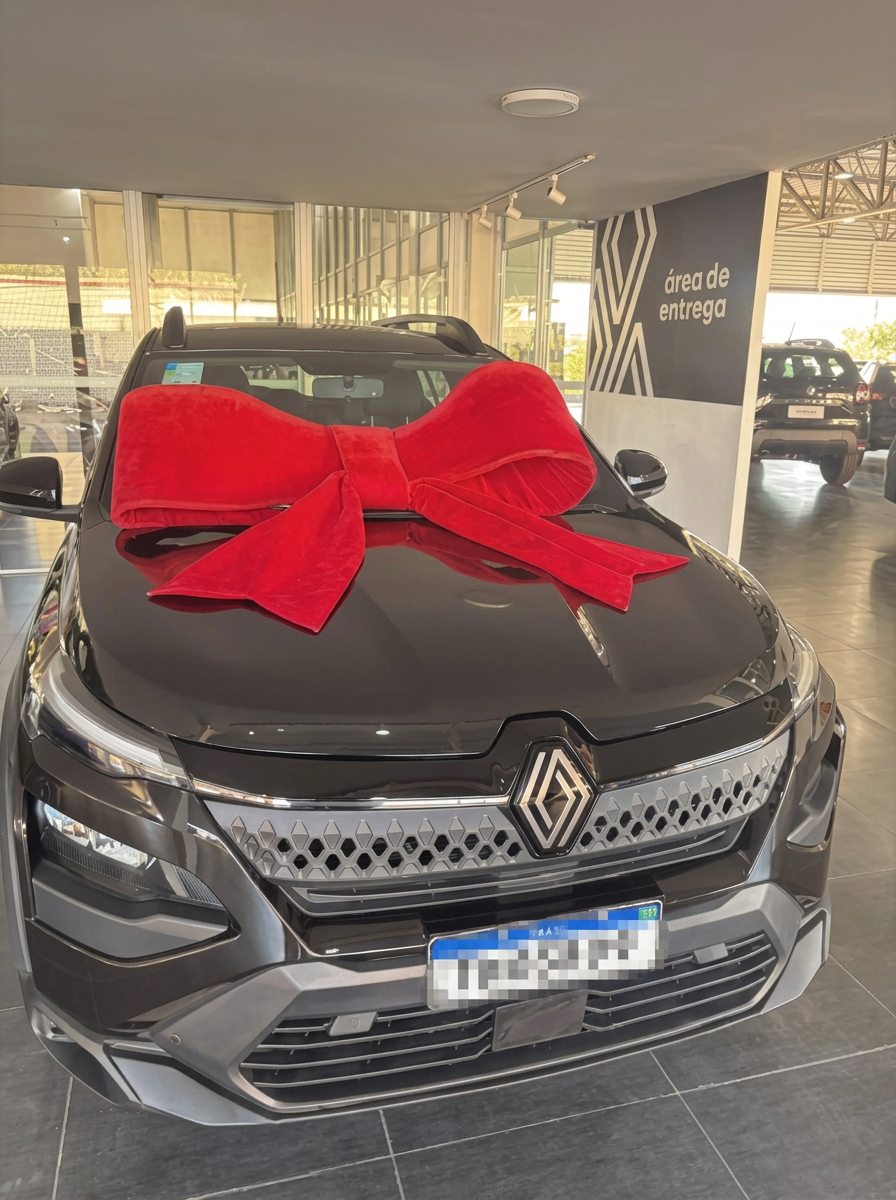 Carro com laço vermelho, uma conquista da trajetória de Esrom e sua esposa