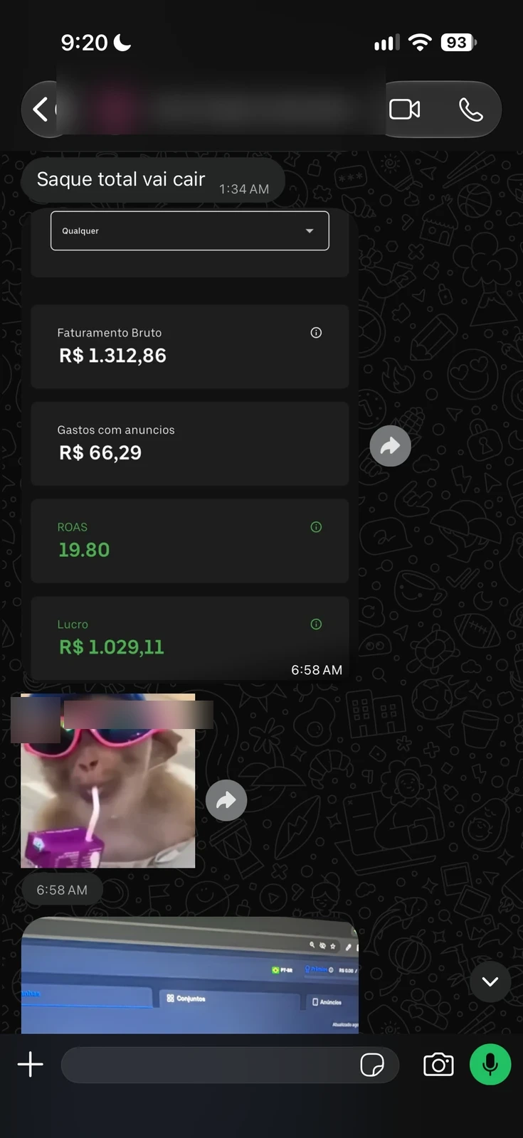 Conversa de mentorado sobre métricas